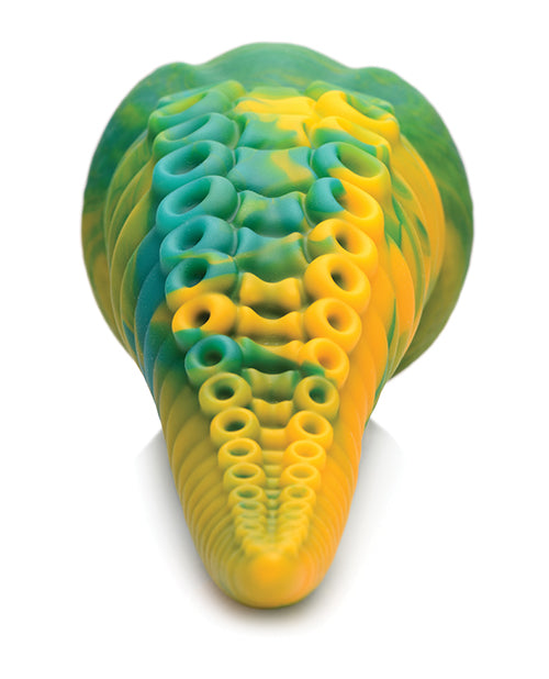Creature Cocks Monstropus Tentacled Monster Silicone Dildo - Green-yellow