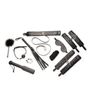 Master Series Hook Up 10 Pc Plush Bondage Set - Black