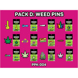 Pin Pack D: Weed Pins Only 48 Pins & Display