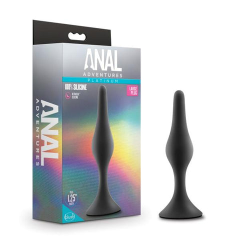 Anal Adventures Beginner Anal Plug Large Black