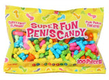 Super Fun Penis Candy 100 Pieces Fruit Flavors 3oz