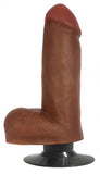 Jock Bareskin 6in Vibrating Latte Dildo W/ Balls