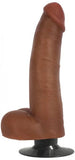 Jock Bareskin 8in Vibrating Latte Dildo W/ Balls