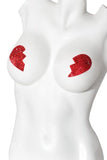 Pasties Broken Hearts Red