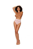 High-waisted Lace Panty W/ Cutout Ballet Pink Large