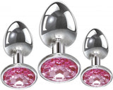 Adam & Eve Pink Gem Anal Plug Set