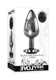 Evolved Gem Black Anal Plug Large