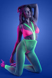 Glow Come Alive 3pc Seamless Set Neon Green & Pink O/s