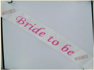 Bride 2B Sash W/Pink Stones