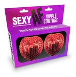 Sexy Af Red Hearts Nipple Covers