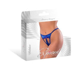 Holidaze Pull Open G-string Cobalt S/m