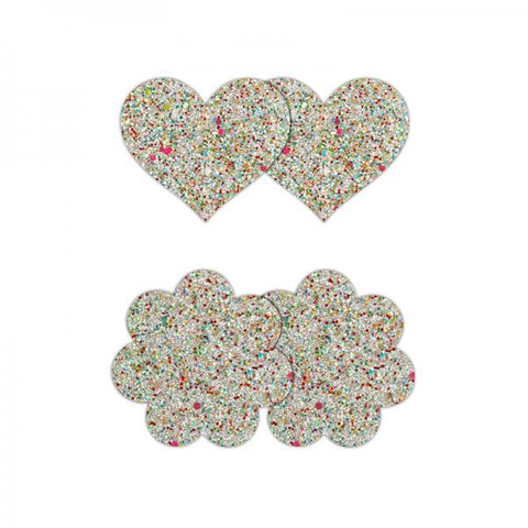 Pretty Pasties Heart & Flower Glow 2 Pair