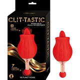 Clit-tastic Rose Bud Dual Massager Red