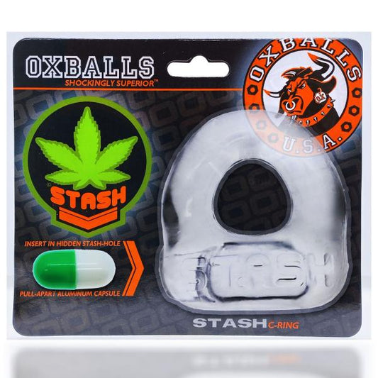 Stash Cockring W/ Capsule Insert Clear (net)