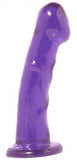 Basix Rubber Works 6.5 inches Purple Dong Suction Cup