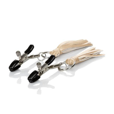 Nipple Play Playful Tassels Nipple Clamps Gold