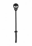 Ouch! Skulls & Bones Riding Crop with Skull Black