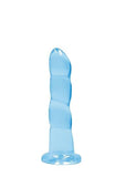 Realrock Non Realistic Dildo W Suction Cup 7in Blue