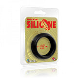 Wide Silicone Donut Black 1.5 Inch