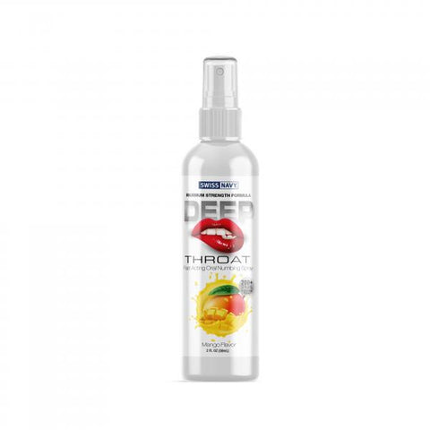 Swiss Navy Deep Throat Spray Mango 2 Oz