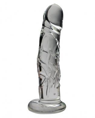 Medium 8 Inch Realistic Glass Dildo