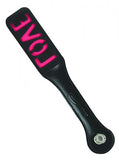 12 Inch Leather Love Impression Paddle