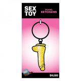 Gold Glitter Dildo Keychain (net)