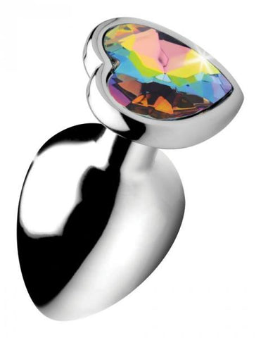 Booty Sparks Rainbow Prism Heart Anal Plug Large