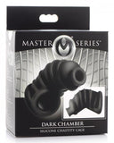 Master Series Dark Chamber Silicone Chastity Cage