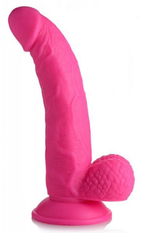 Pop 7.5in Dildo W/ Balls Pink