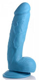 Pop 8.25in Dildo W/ Balls Blue