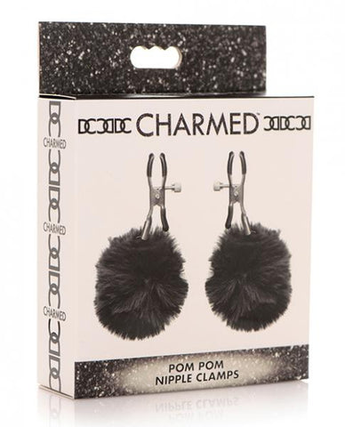 Charmed Pom Pom Nipple Clamps Black