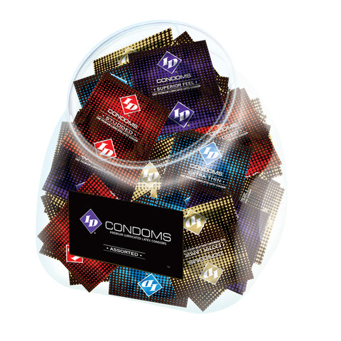 ID Assorted Condoms 144Ct Jar