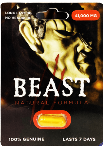 Beast 41000mg Natural Formula Male Enhancement Gold Pill