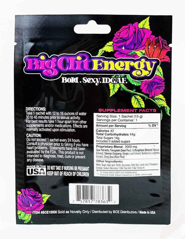 Big Clit Energy Female Enhancement Honey Sachet