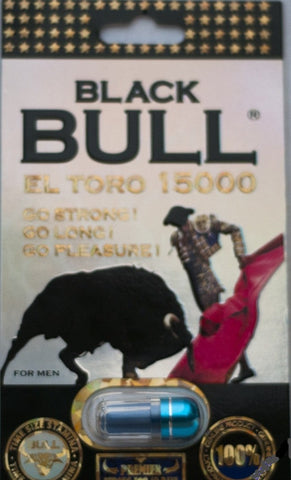 Black Bull El Toro 15000 Premier Male Enhancer Blue Pill