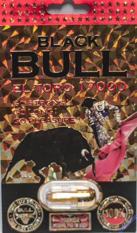 Black Bull El Toro 17000 Premier Male Enhancer Gold Pill