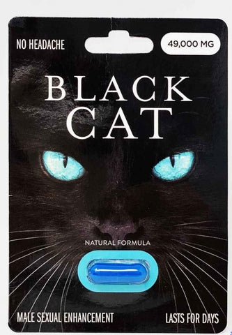 Black Cat 49000mg Male Enhancement Blue Pill