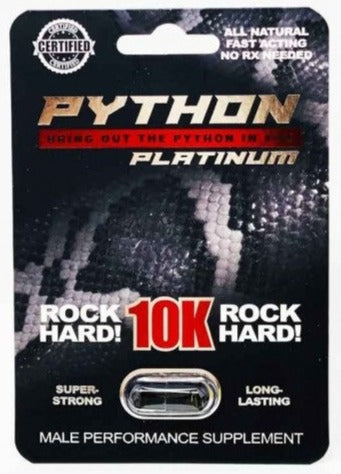 Python 10K Platinum Male Enhancement Supplement Pill