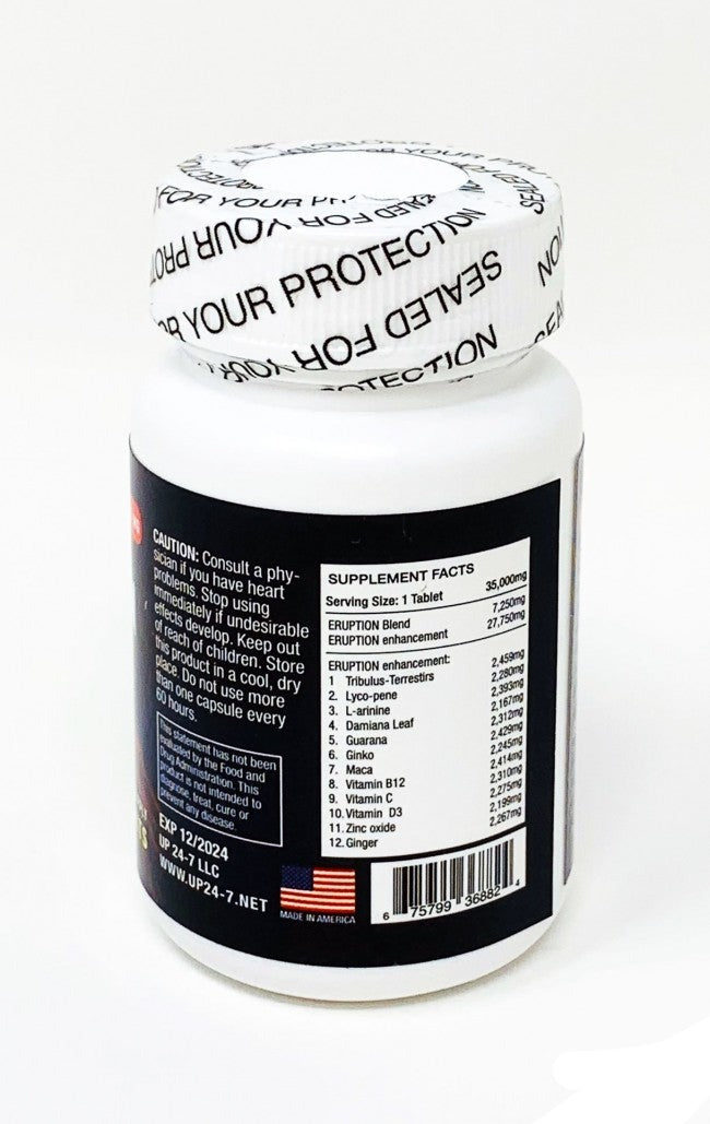 Eruption 6ct 35000mg Male Sexual Enhancement Gold Pill