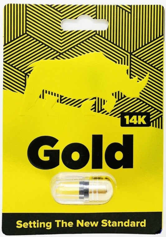 Gold 14K Male Sexual Enhancement Gold Pill