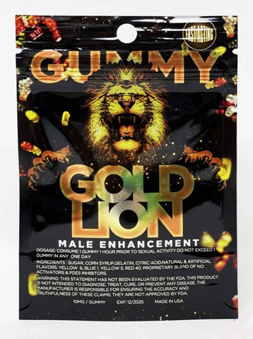 Gold Lion Male Sexual Enhancement Supplement Gummy