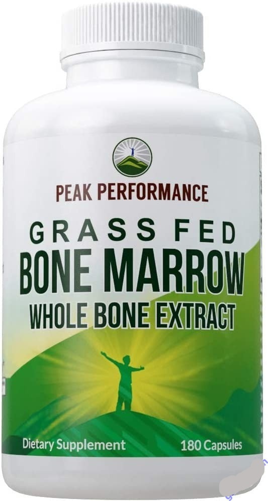 Grass Fed Bone Marrow Whole Bone Extract Supplement 180 Pills