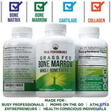 Grass Fed Bone Marrow Whole Bone Extract Supplement 180 Pills