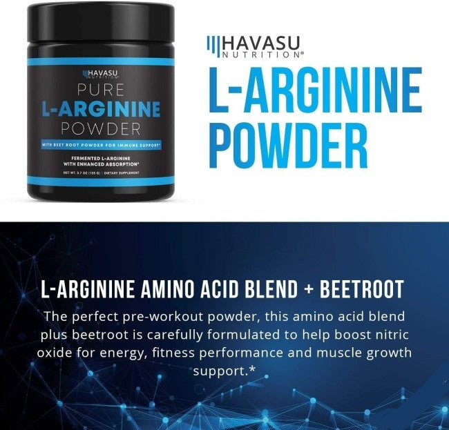 Havasu Nutrition Extra Strength L-Arginine Pre Workout 3.7oz Powder