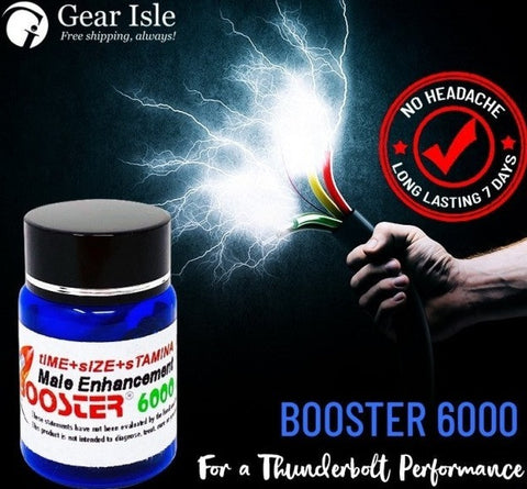 Booster 6000 Male Enhancement 6 Pill Bottle