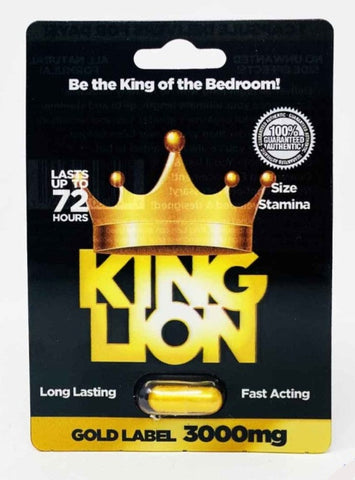 King Lion Male Enhancement Gold Pill 3000mg