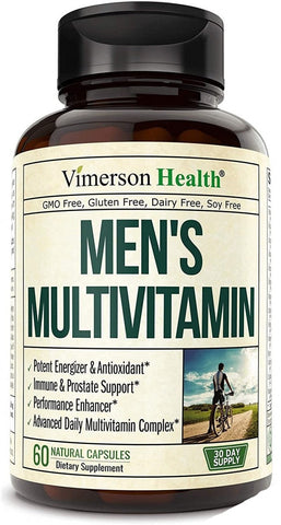 Mens Multivitamin with Zinc No Iron Vegetarian 60 Pills