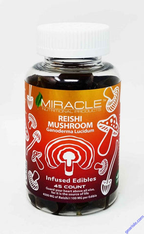 Miracle Reishi Mushroom Dietary Supplement 45 Gummies Bottle