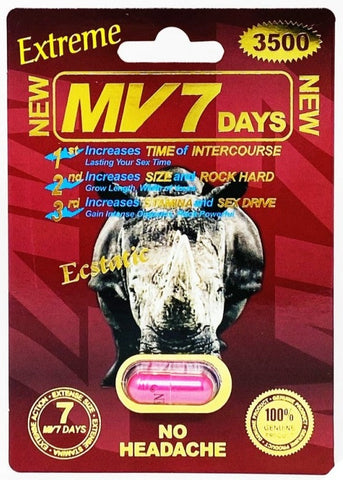 MV7 Days 3500mg Extreme Male Sexual Enhancement Red Pill